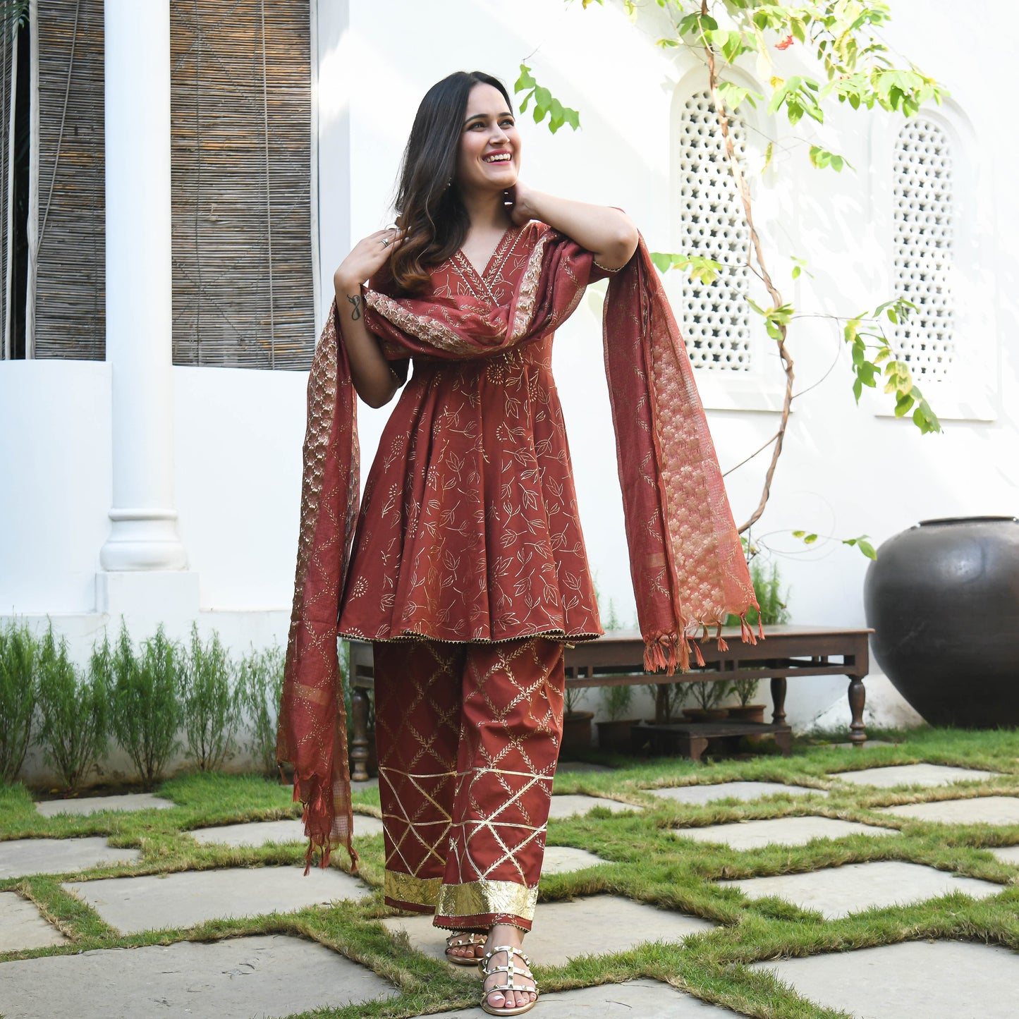 Laaibah Cotton Suit Set