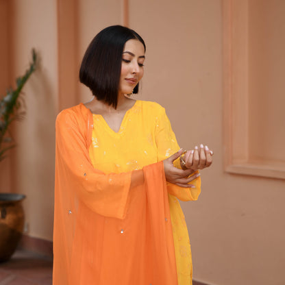 Blossoms Georgette Embroidered Suit Set