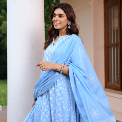 Elegance Handblock Suit Set