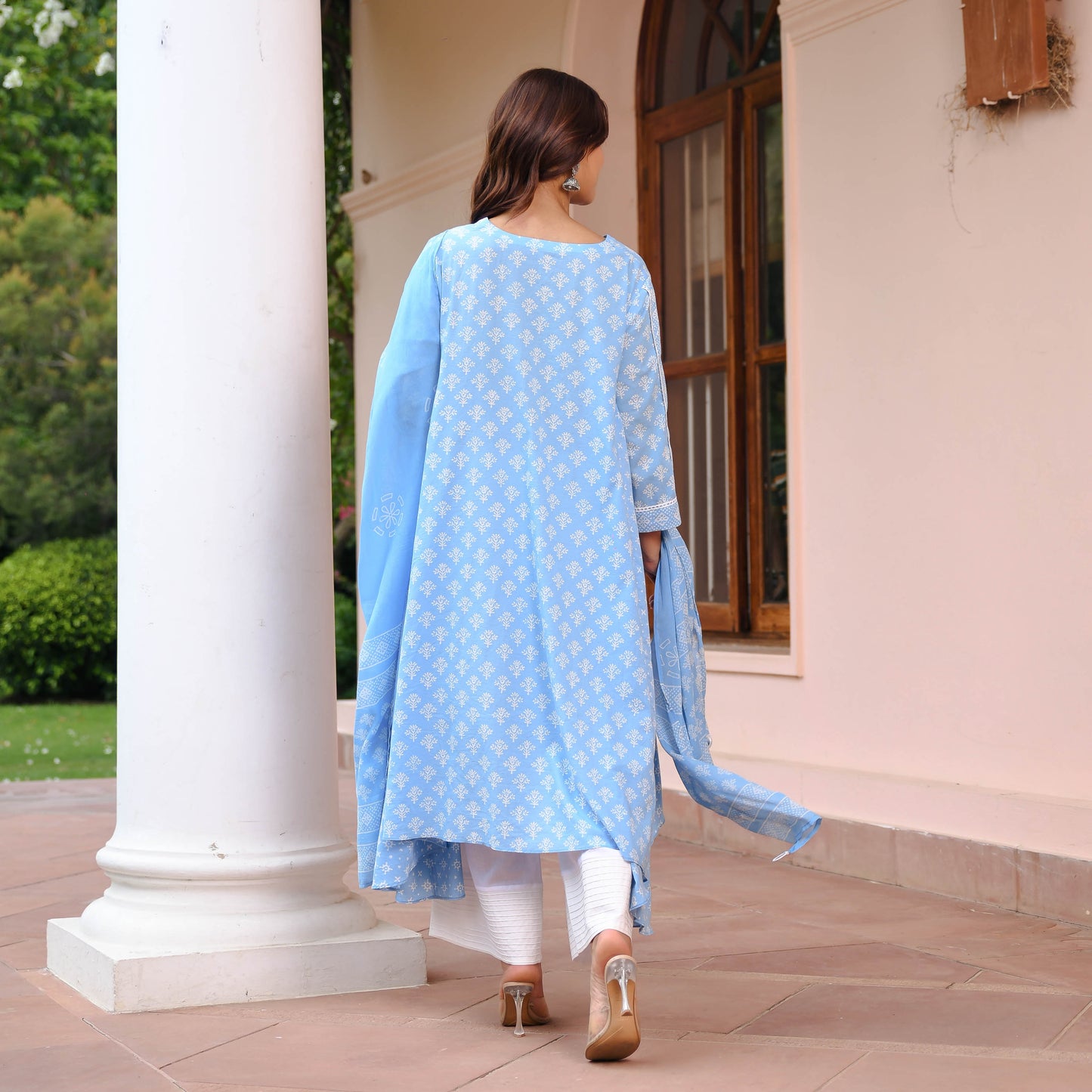 Elegance Handblock Suit Set