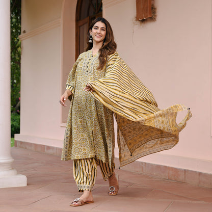 Heritage Handblock Suit Set