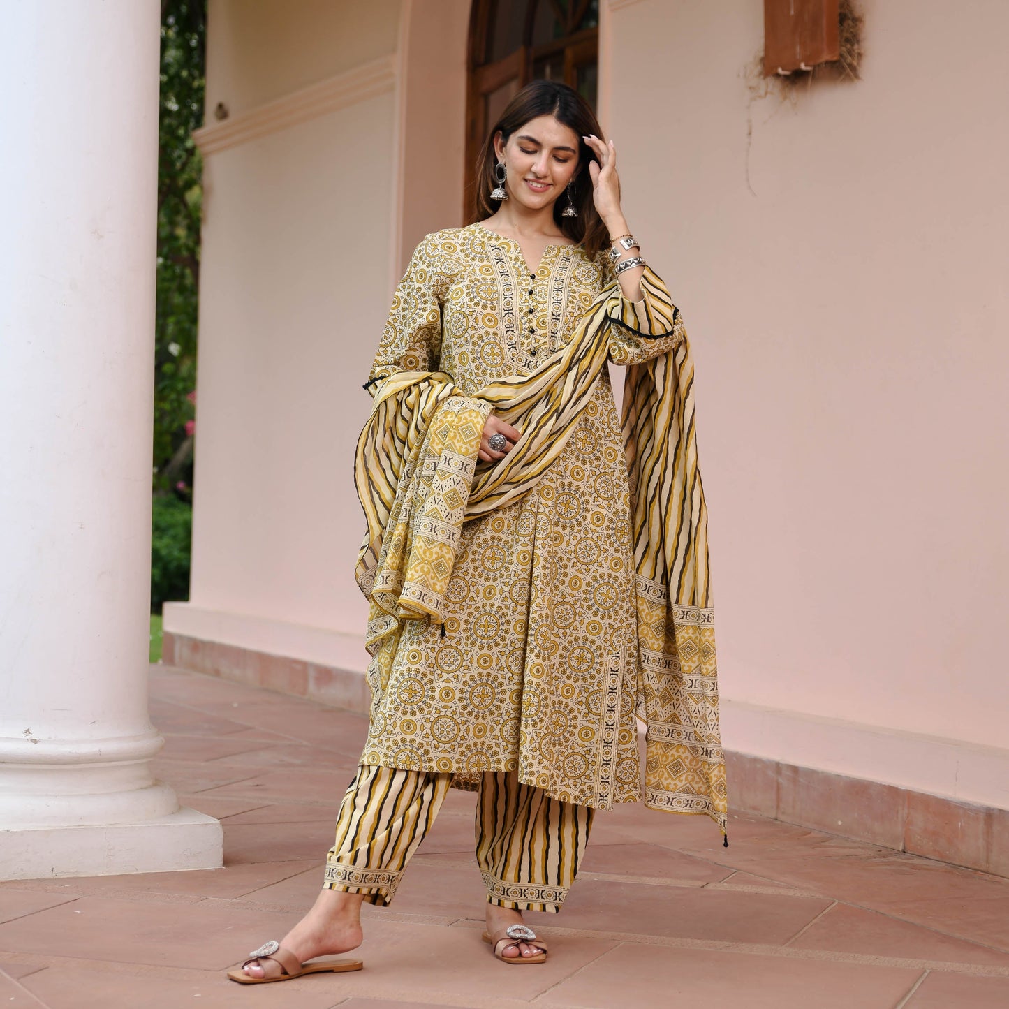 Heritage Handblock Suit Set