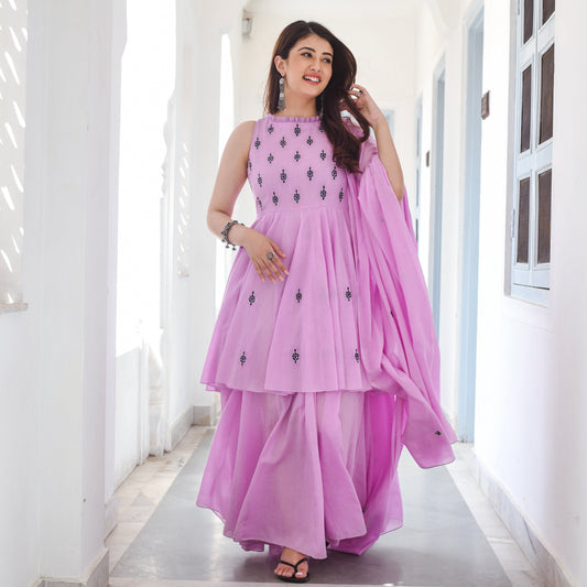 ANCHAL DRESS WITH DUPTTA