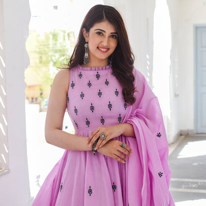 ANCHAL DRESS WITH DUPTTA