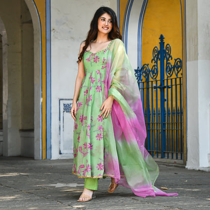 FLORAL JAAL SUIT SET