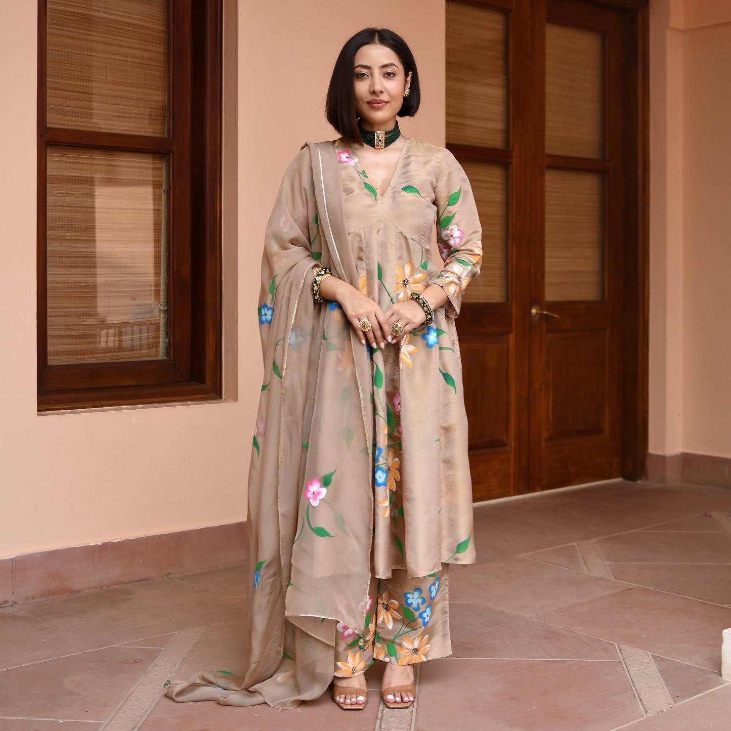 Nitya Tissue Silk Suit set