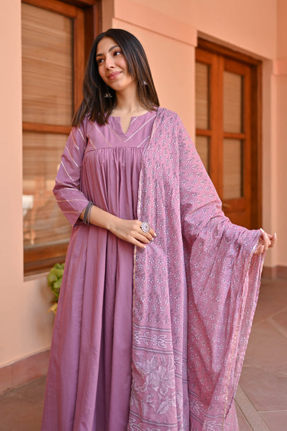 Cotton Majesty Trio Suit Set