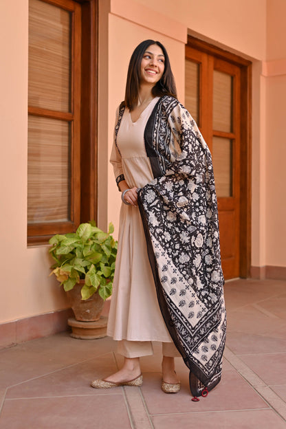 Rose Cotton Suit Set Trio
