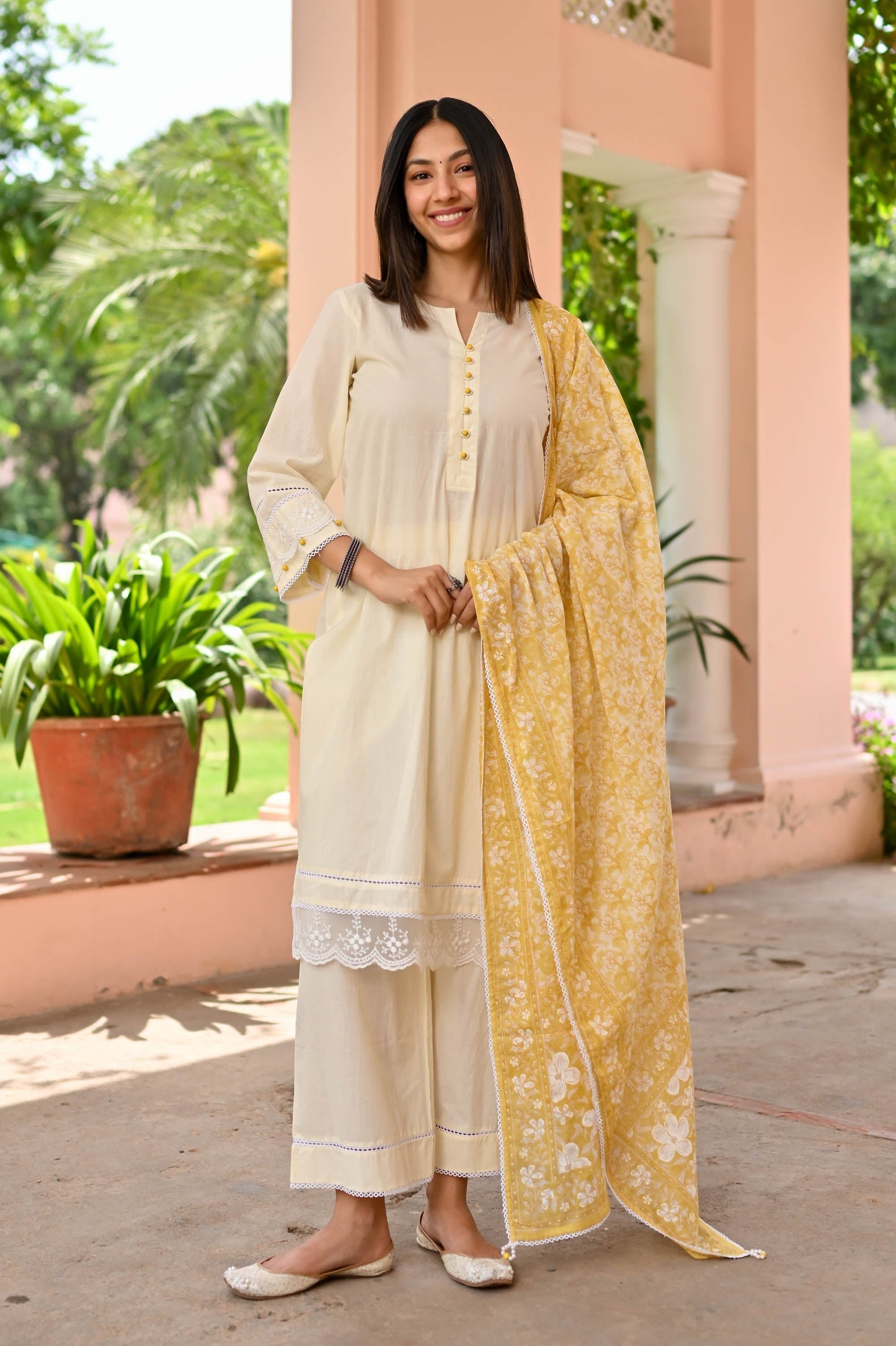 Niharika Trio Cotton Suit Set
