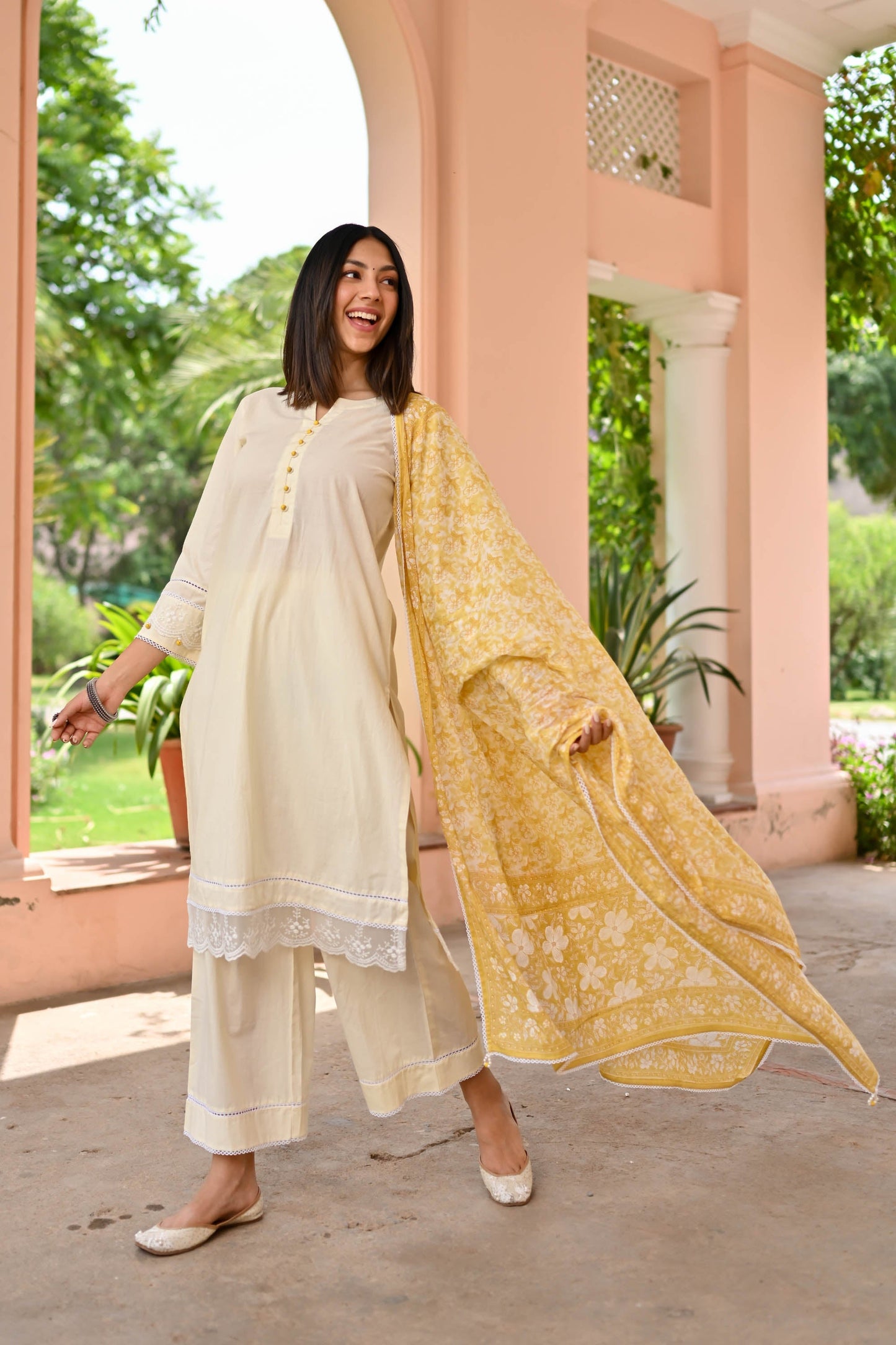 Niharika Trio Cotton Suit Set