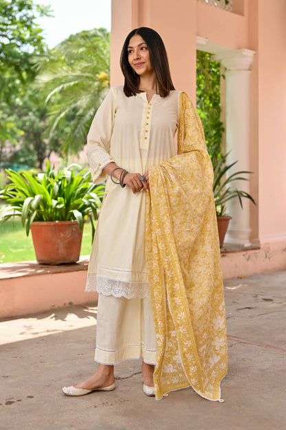 Niharika Trio Cotton Suit Set