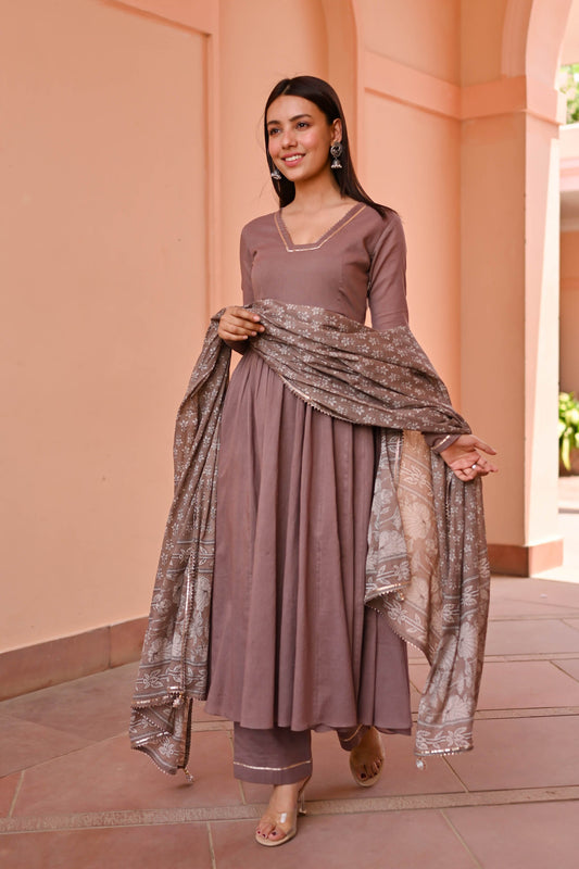 Vedika Trio Cotton Suit Set