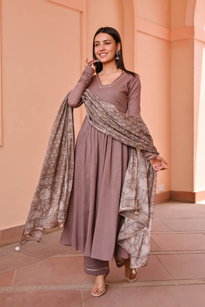 Vedika Trio Cotton Suit Set
