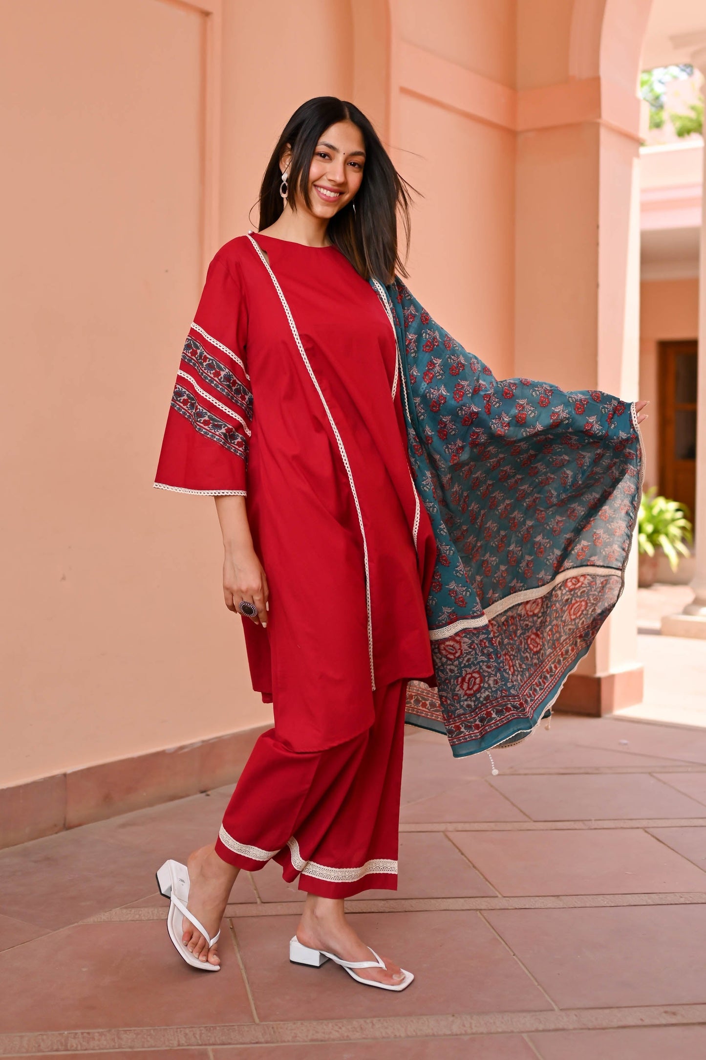 Myra Cotton Suit Set Trio