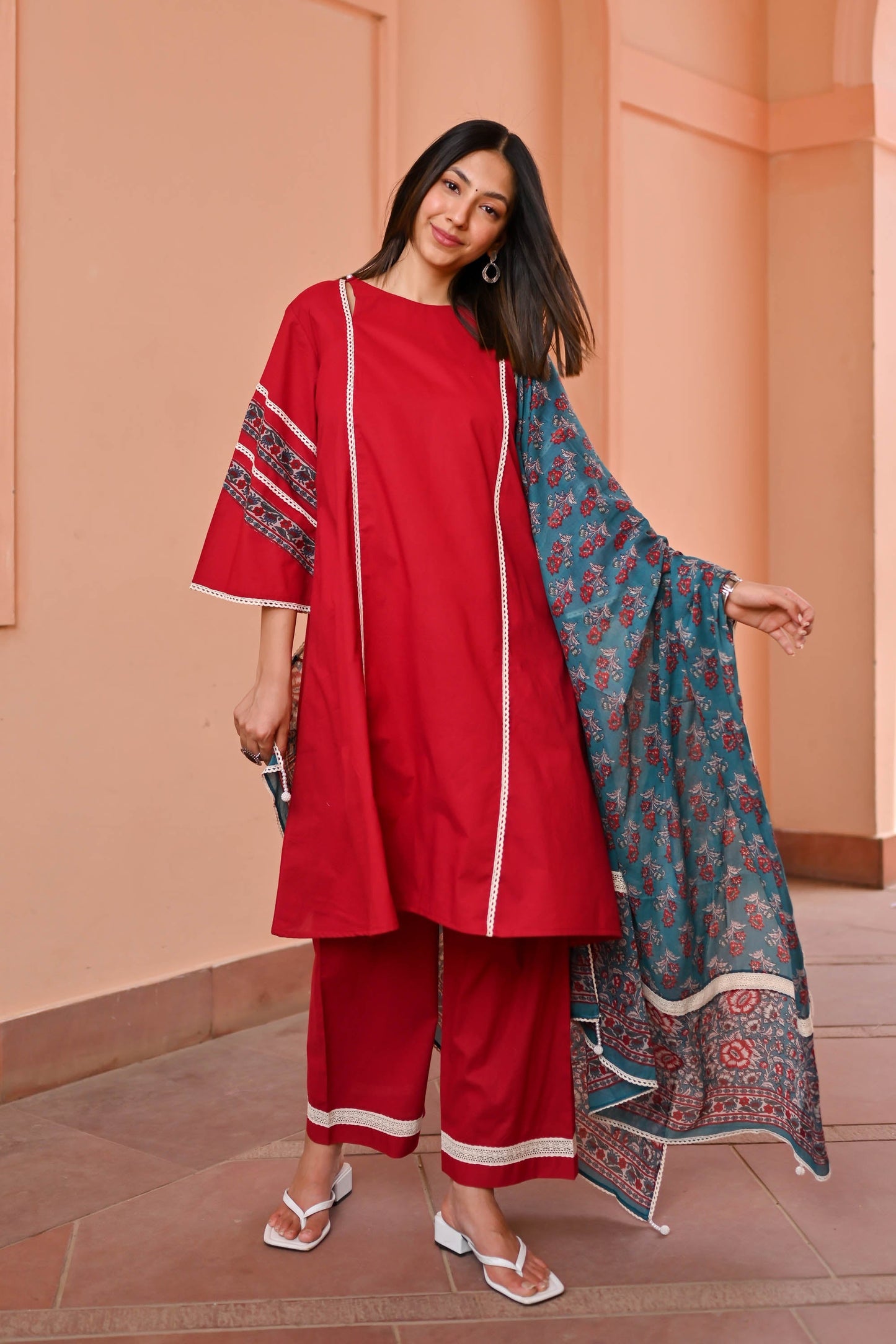 Myra Cotton Suit Set Trio