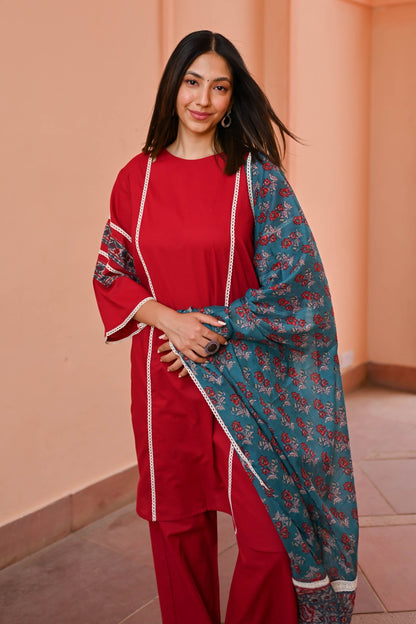 Myra Cotton Suit Set Trio