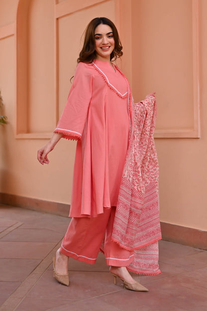 Devina Cotton Suit Set Trio