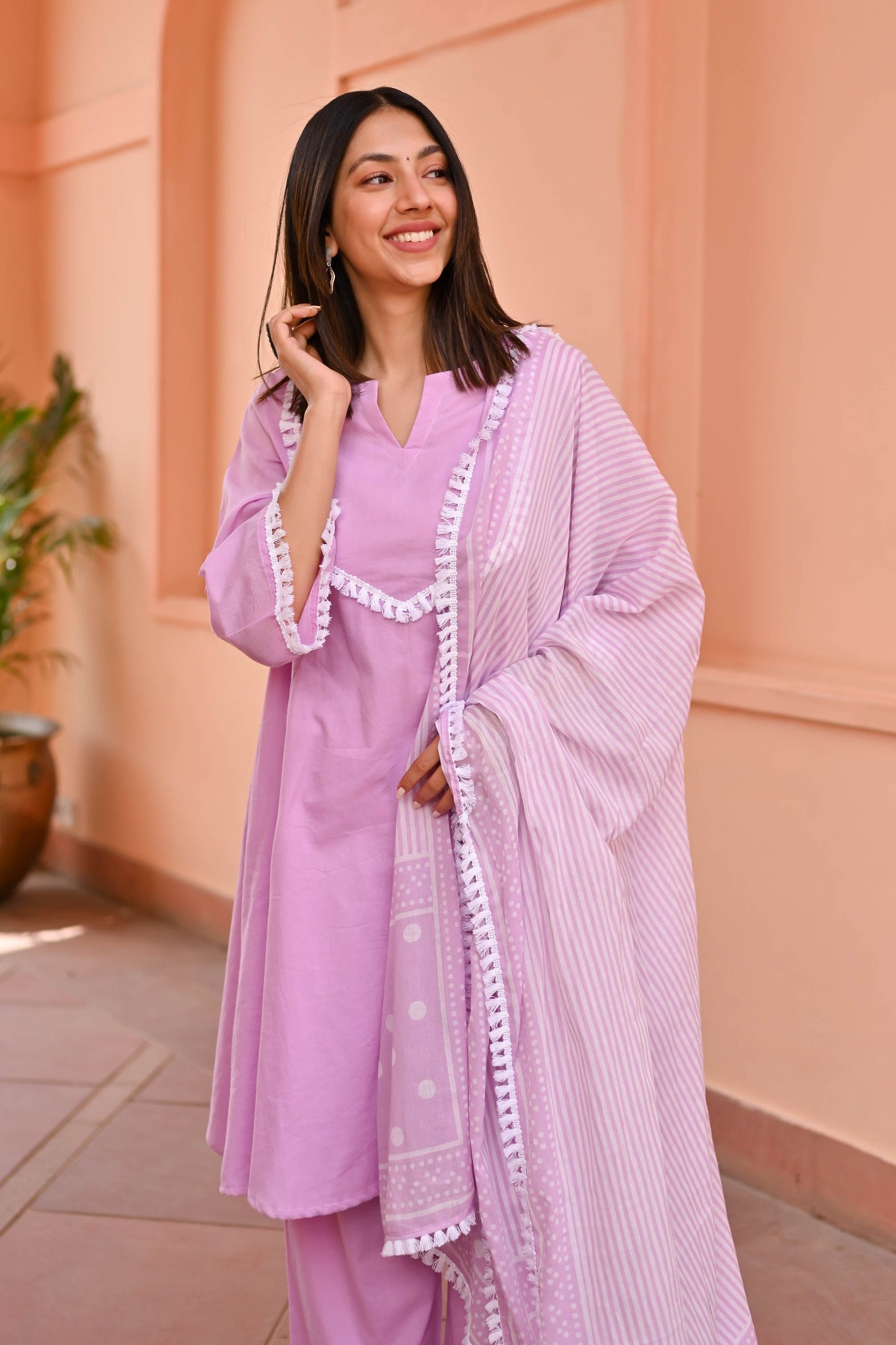 Leya Trio Cotton Suit Set