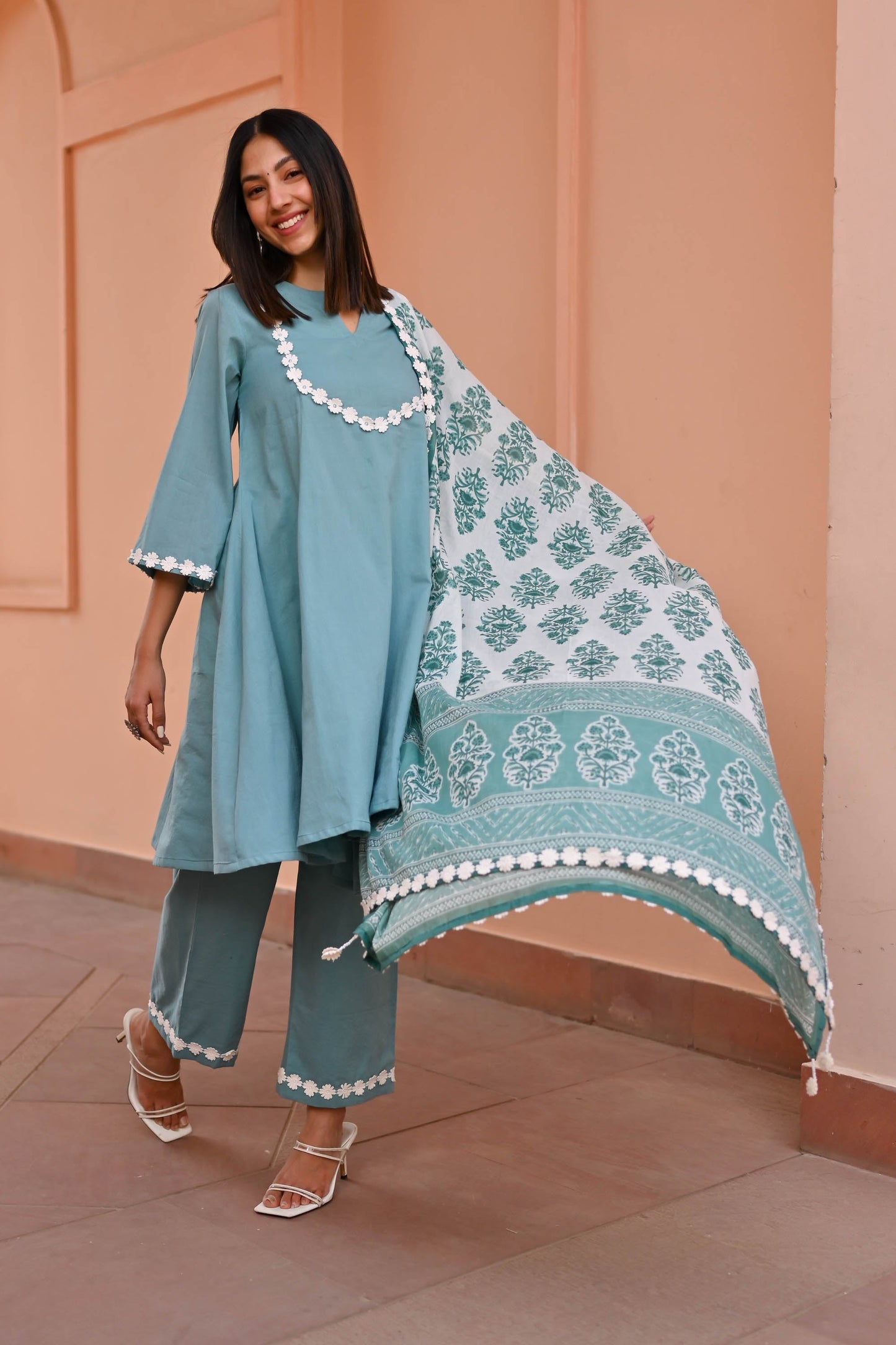 Padma Trio Cotton Suit Set