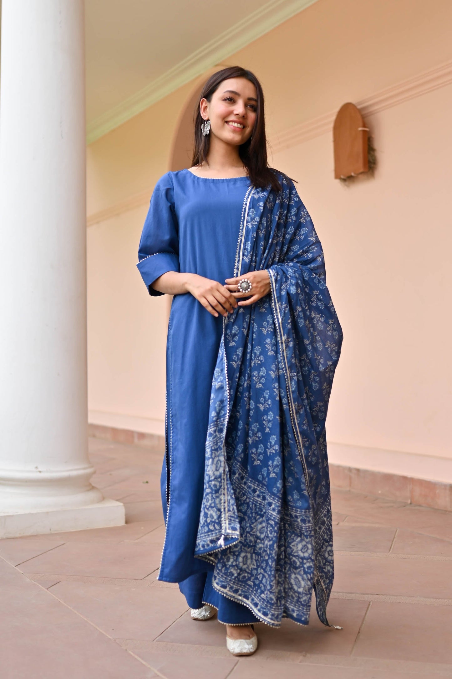 Kiara Cotton Suit Set Trio
