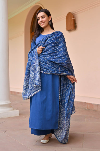 Kiara Cotton Suit Set Trio