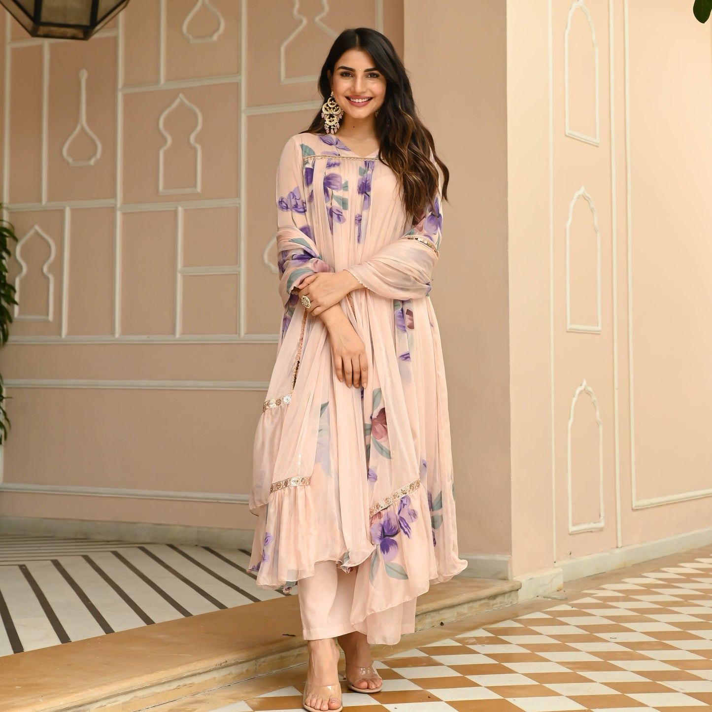 Delicacy Handpainted Suit Set