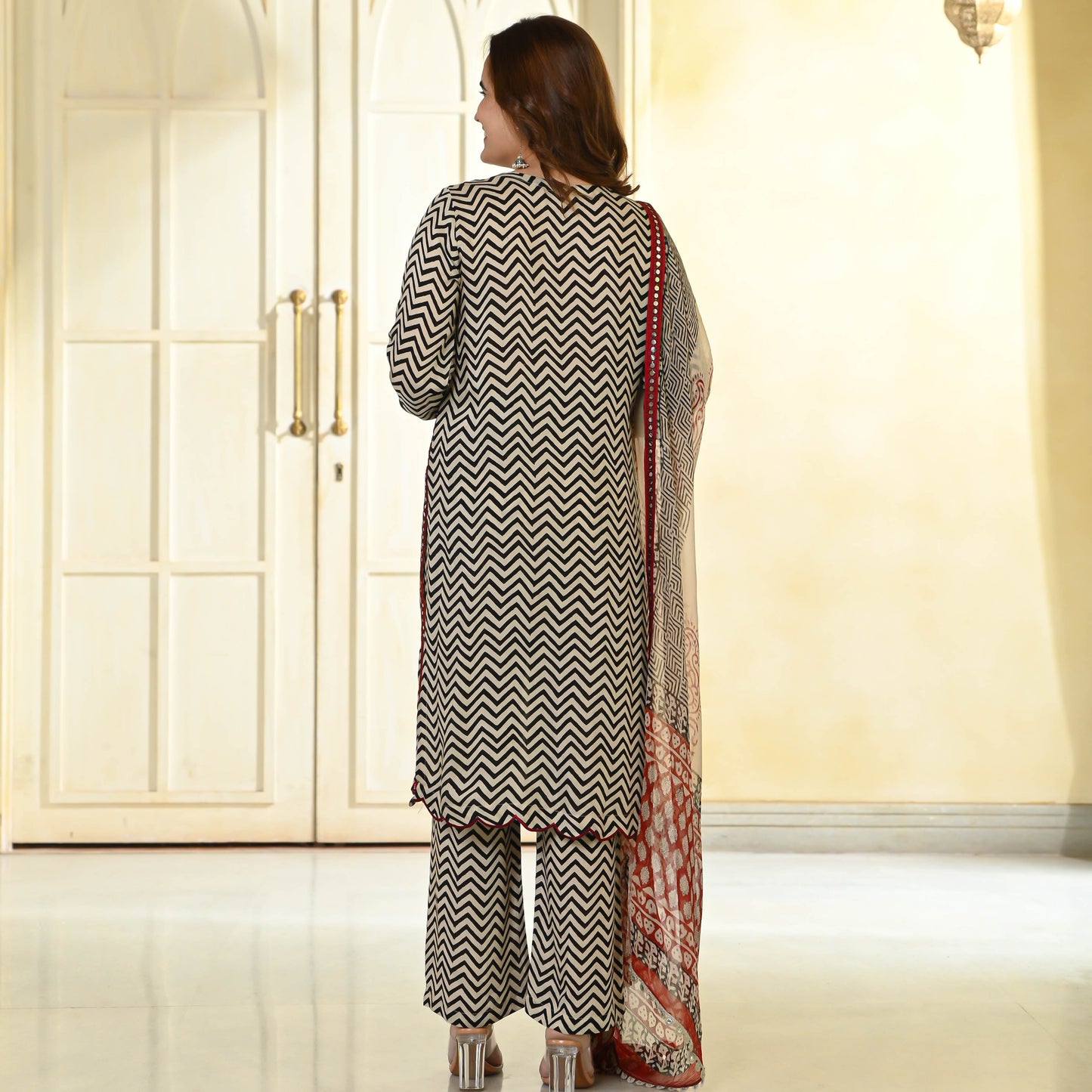 Stripes Natural Dye Suit Set