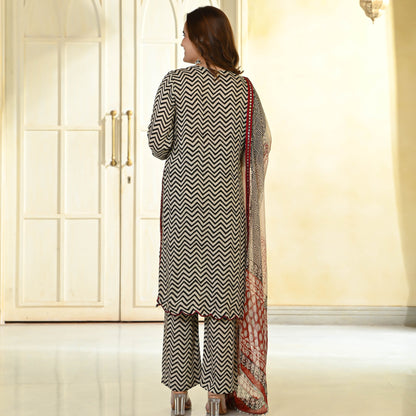 Stripes Natural Dye Suit Set