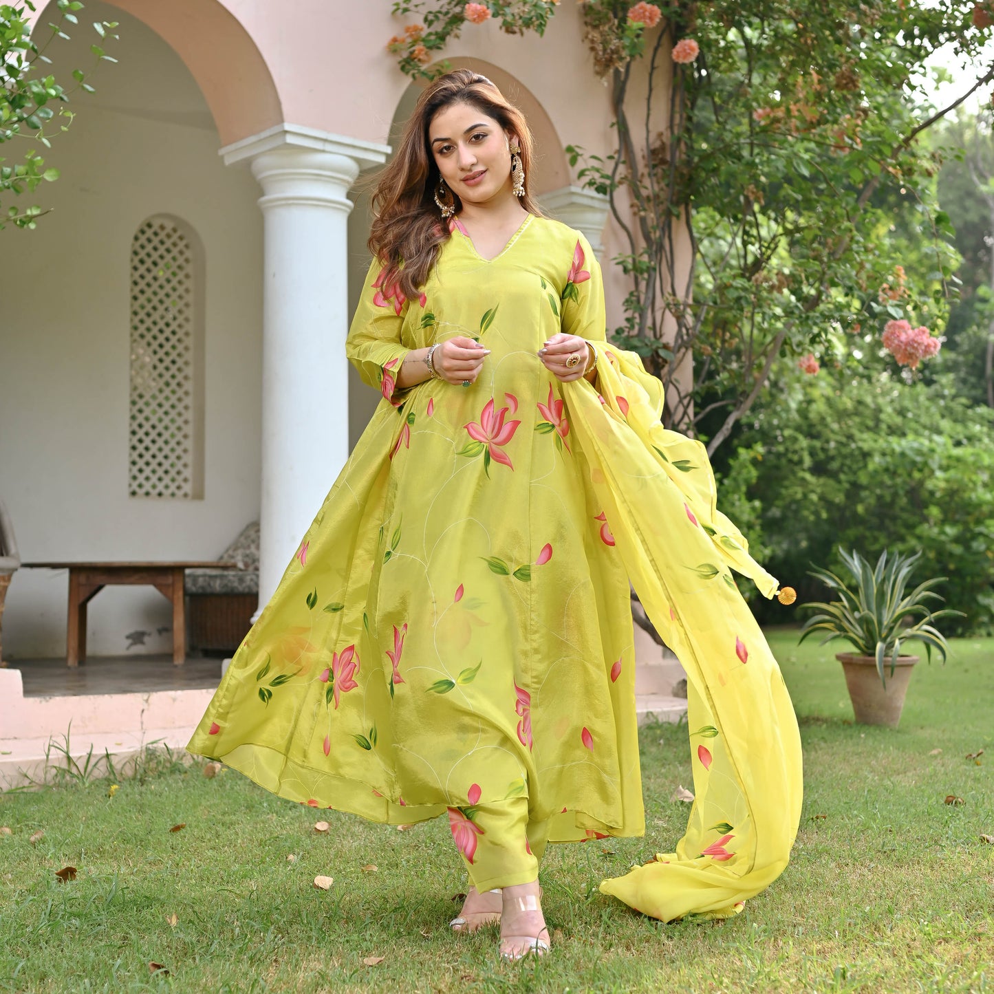 Yashvi Tissue Silk Suit set