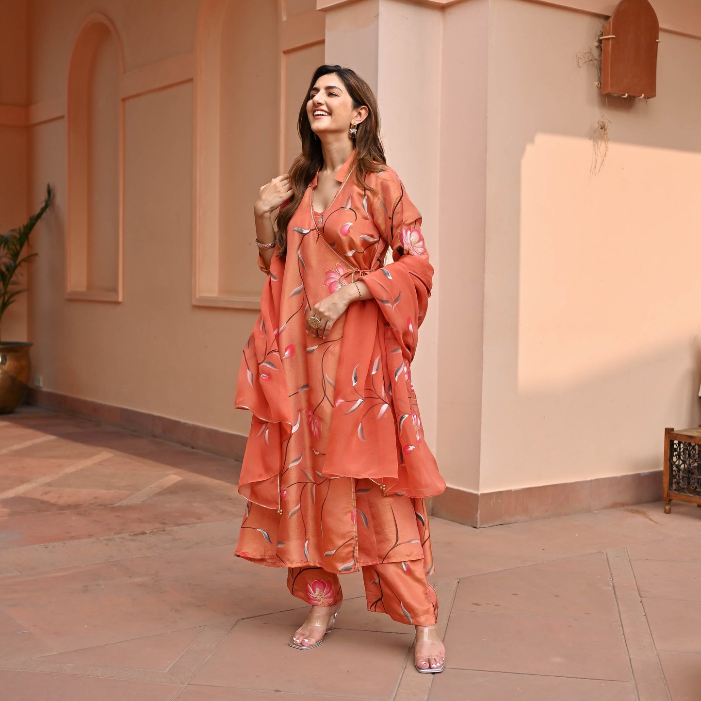 Suhana Tissue Silk Suit set