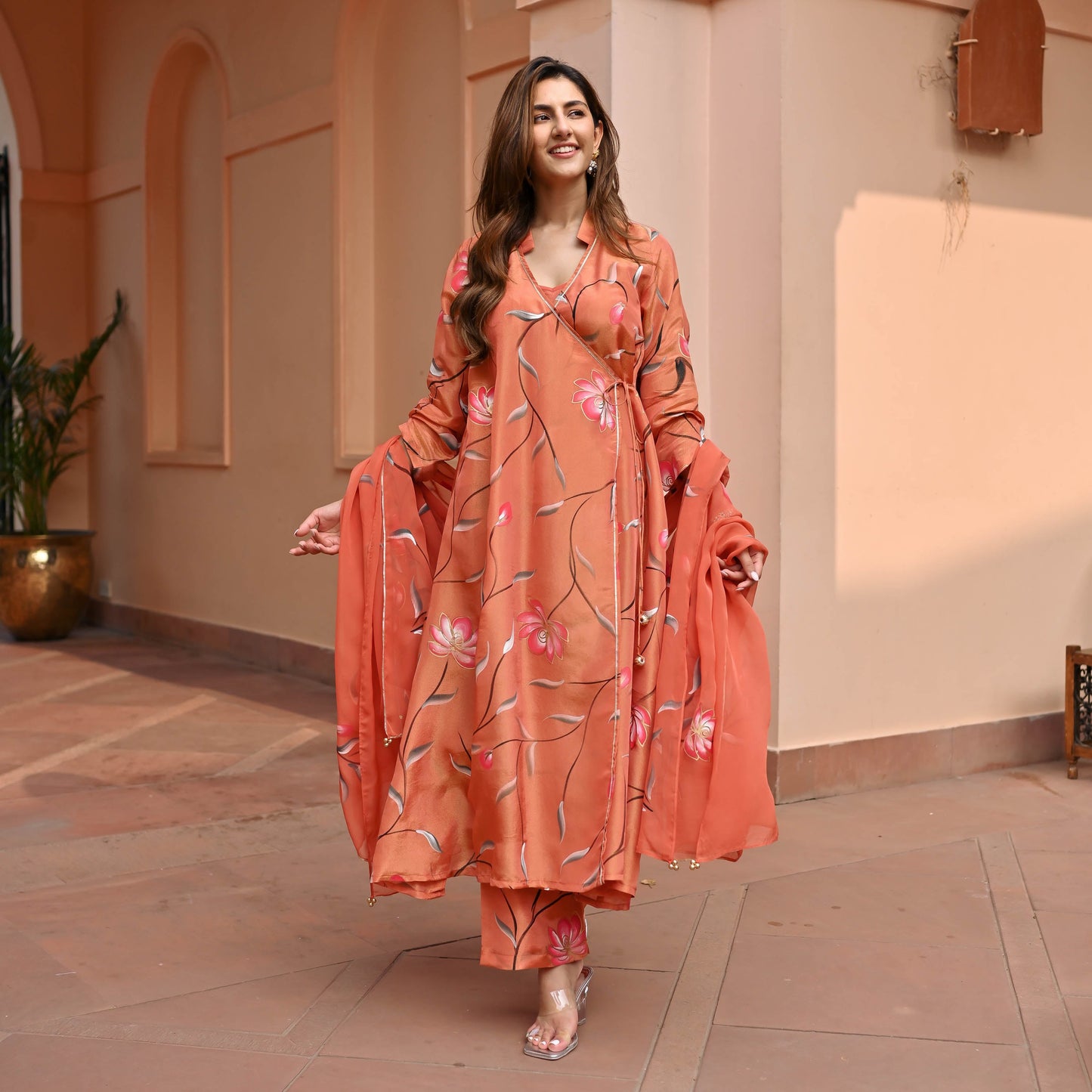 Suhana Tissue Silk Suit set