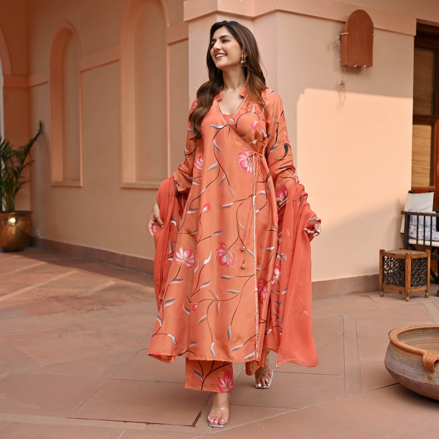 Suhana Tissue Silk Suit set