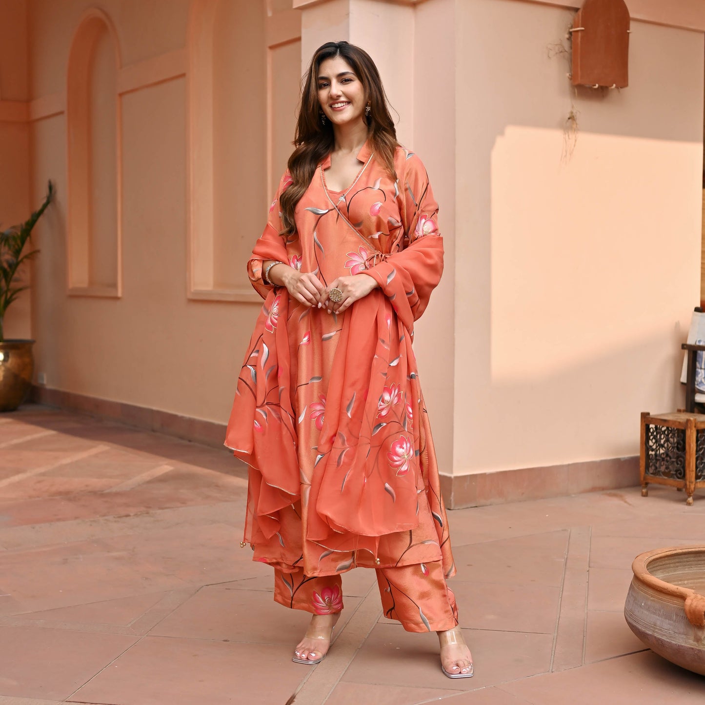 Suhana Tissue Silk Suit set