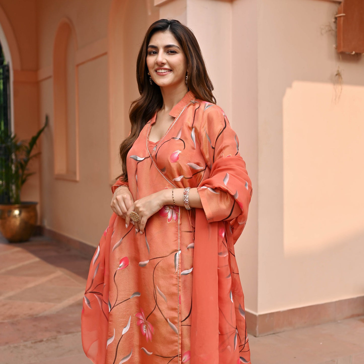 Suhana Tissue Silk Suit set
