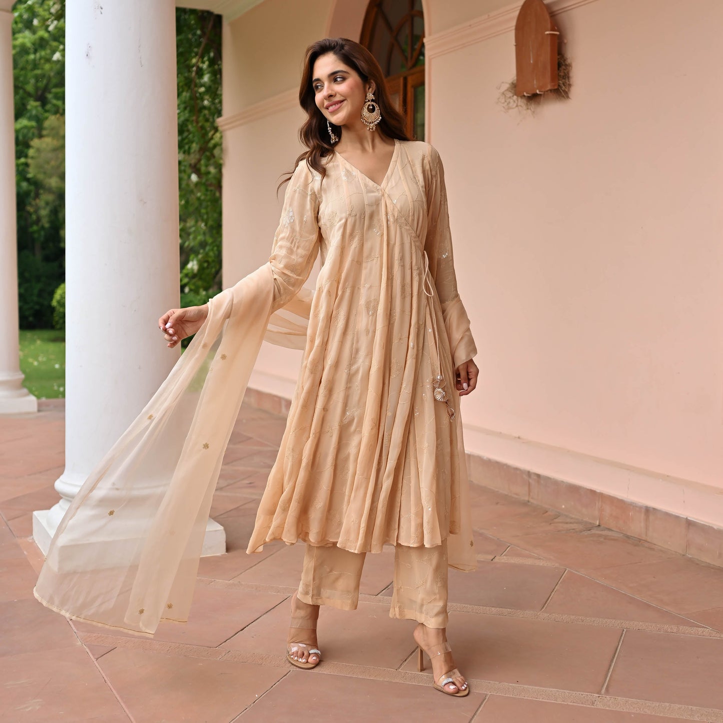 Elegance Georgette Embroidered Suit Set