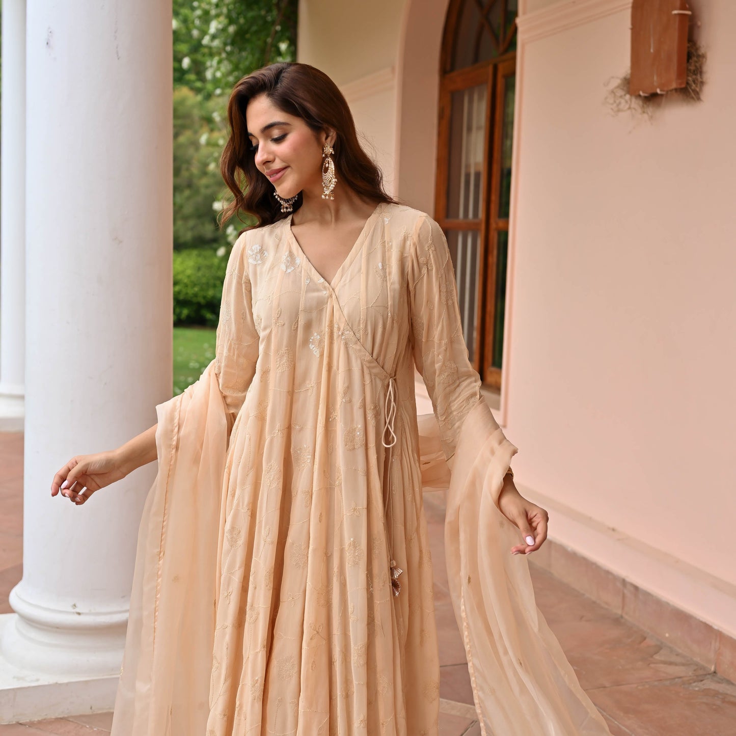 Elegance Georgette Embroidered Suit Set