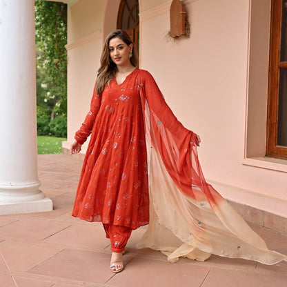 Horizon Georgette Embroidered Suit Set
