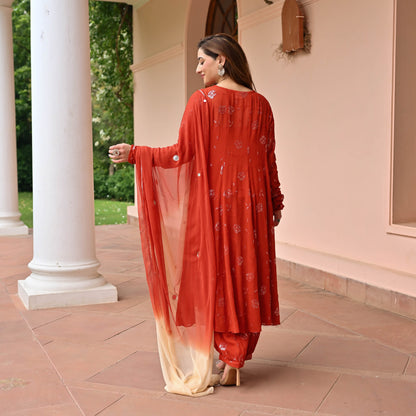 Horizon Georgette Embroidered Suit Set