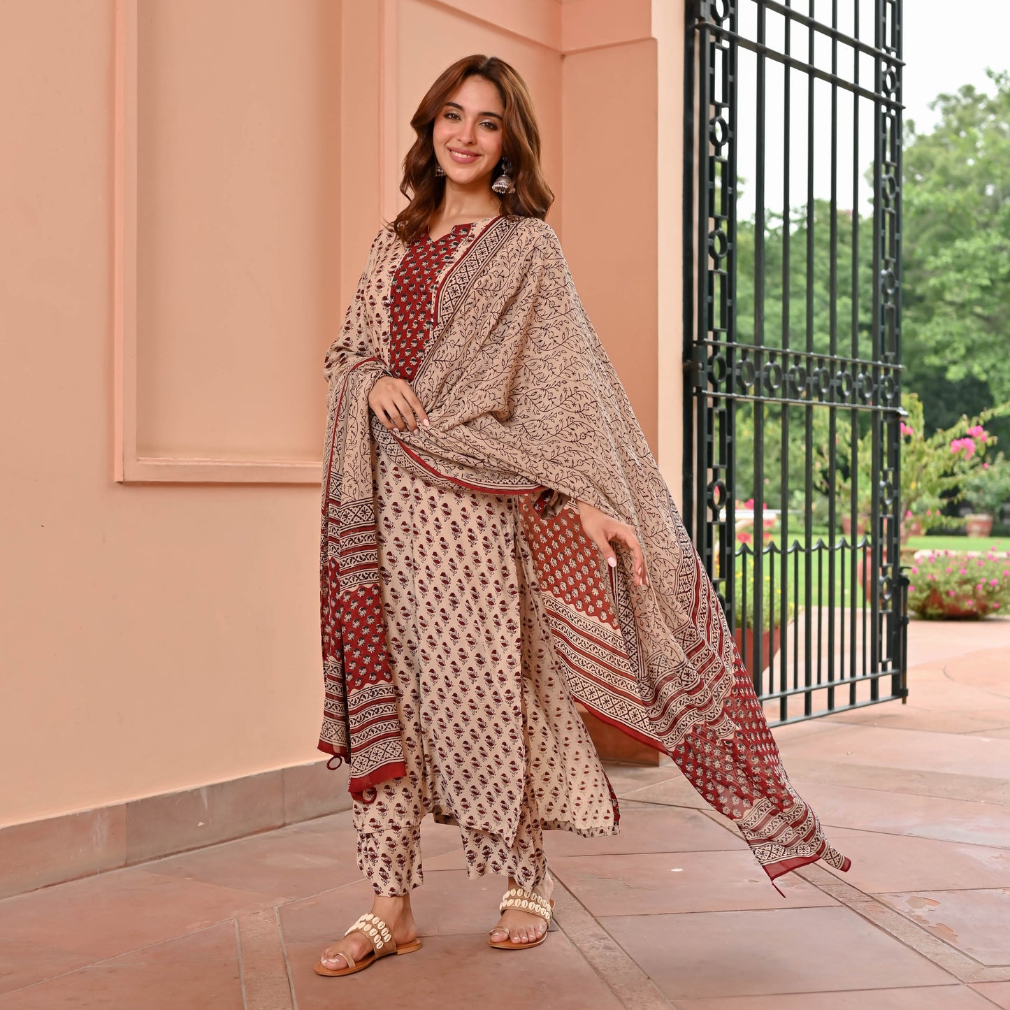 Delight Handblock Suit Set