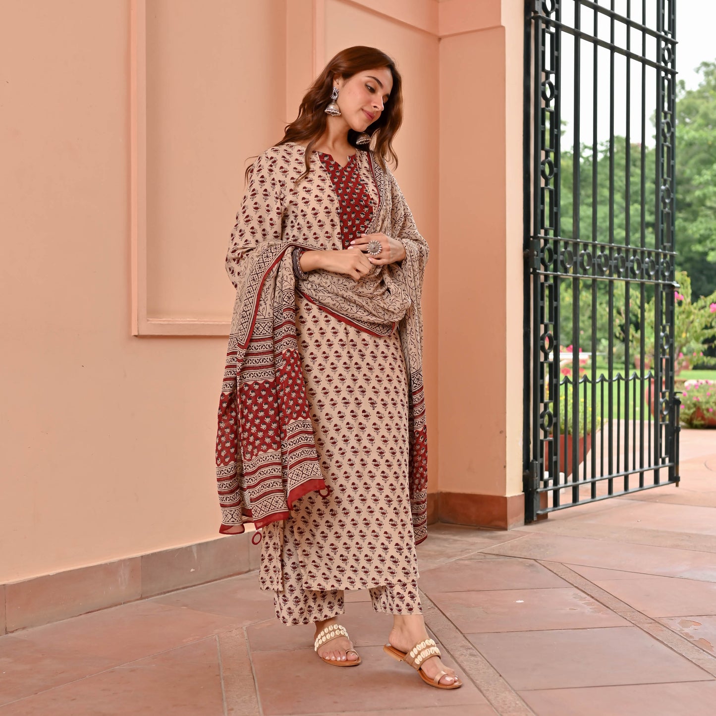 Delight Handblock Suit Set