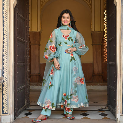 Dhara Handpainted Suit Set