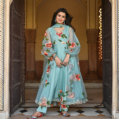 Dhara Handpainted Suit Set