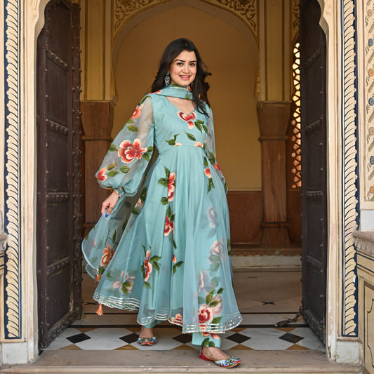 Dhara Handpainted Suit Set