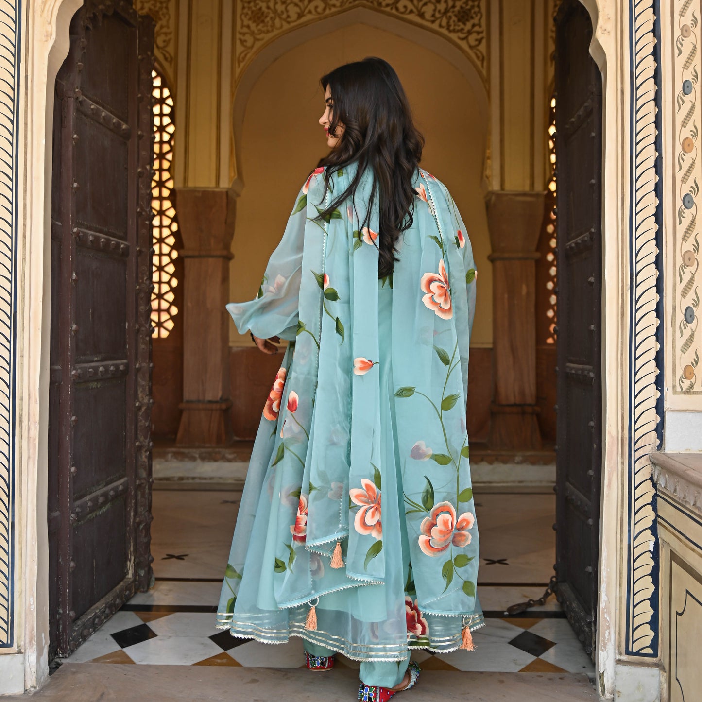 Dhara Handpainted Suit Set