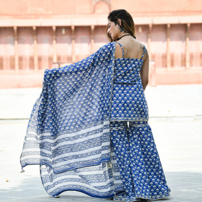 Sakhi Fashions Sitara Handblock Printed Suit Set