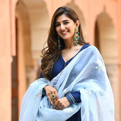 Sakhi Fashions Shades of Blue Gotta Salwar Suit